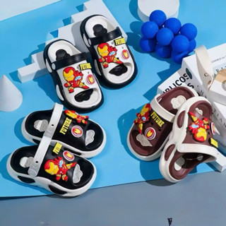  Giày Dép Trẻ Em Hình Siêu Anh Hùng Màu Nâu Đen &  Đẹp Mắt Cho Bé Trai & Gái 