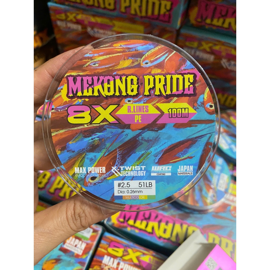 Dây pe X8 7 màu  MeKong PRIDE