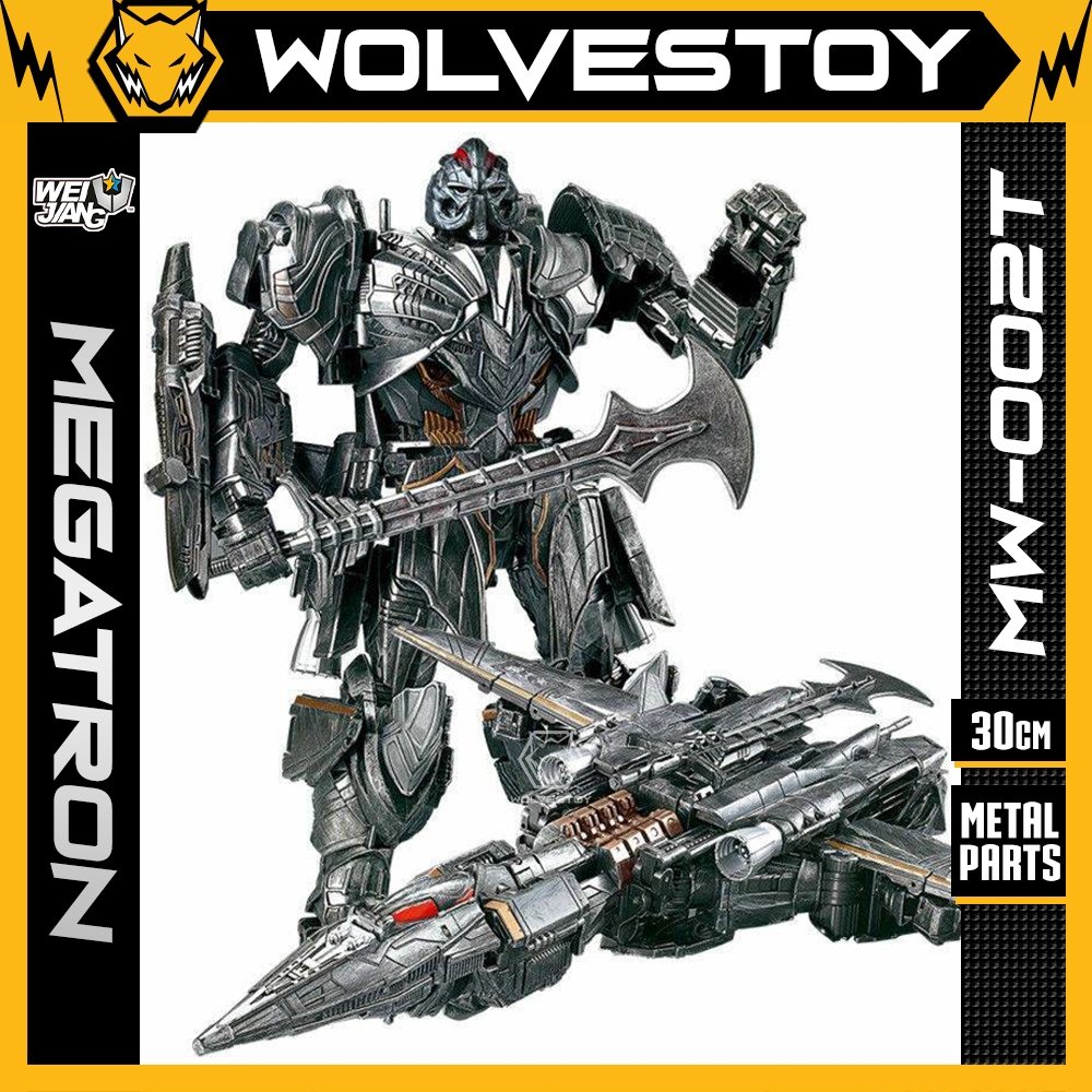 Mô Hình Weijiang Megatron MW-002T / MW-001 The Last Knight Robot Biến Hình Máy Bay Chiến Đấu 30cm