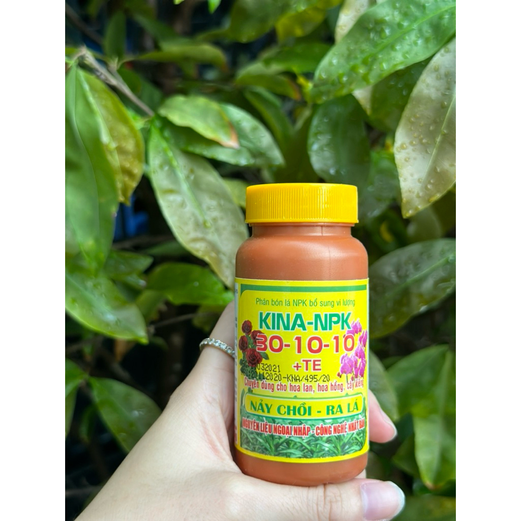 Phân bón NPK KINA theo phân Loại 30-10-10 + TE, 6-30-30 + TE - hủ 100 gam