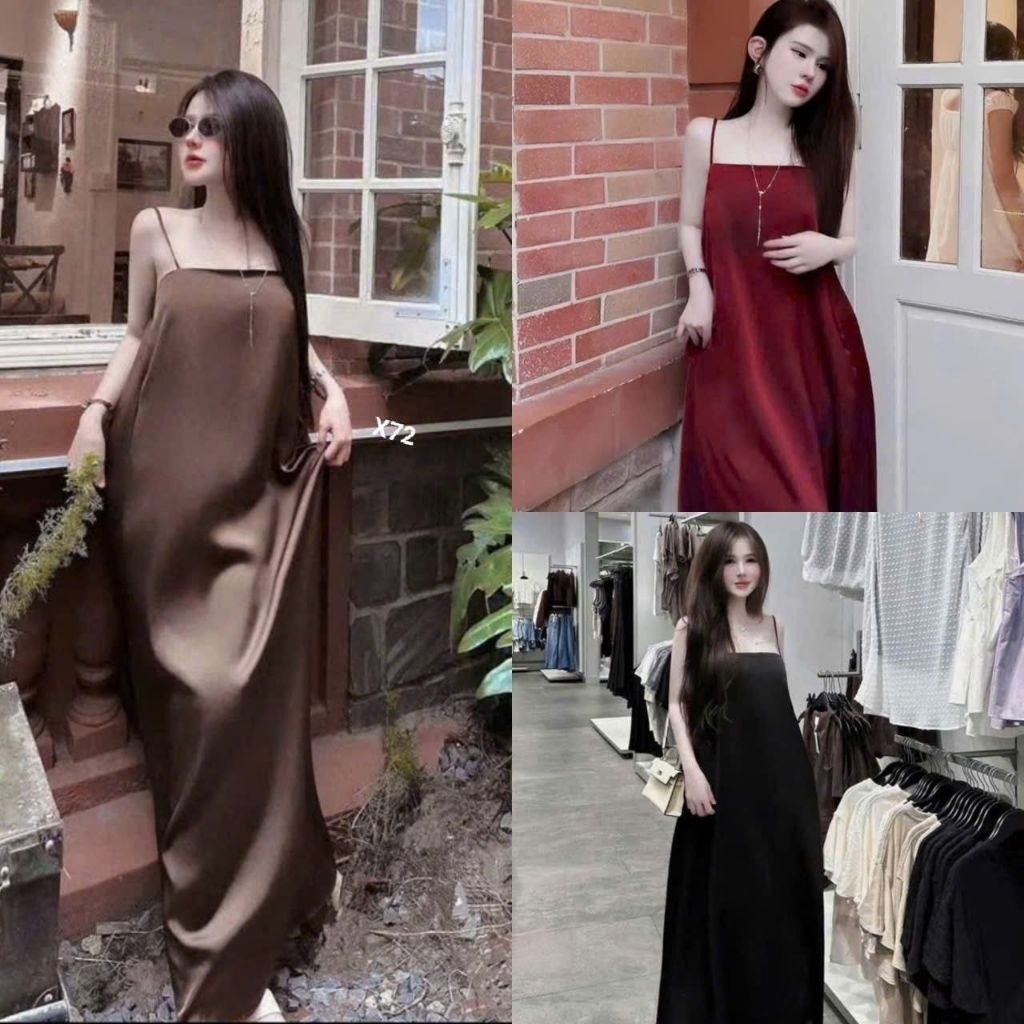 Đầm tuyết nhung dài rộng chuẩn hình cao cấp X72