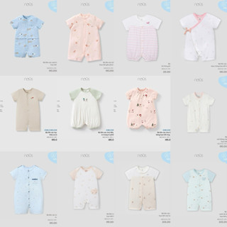  Nous Bộ Body Liền Cộc,Bodysuit Cộc Tay Bé Trai Bé Gái Vải Petit Mềm Mát Cho Bé Từ Sơ Sinh 