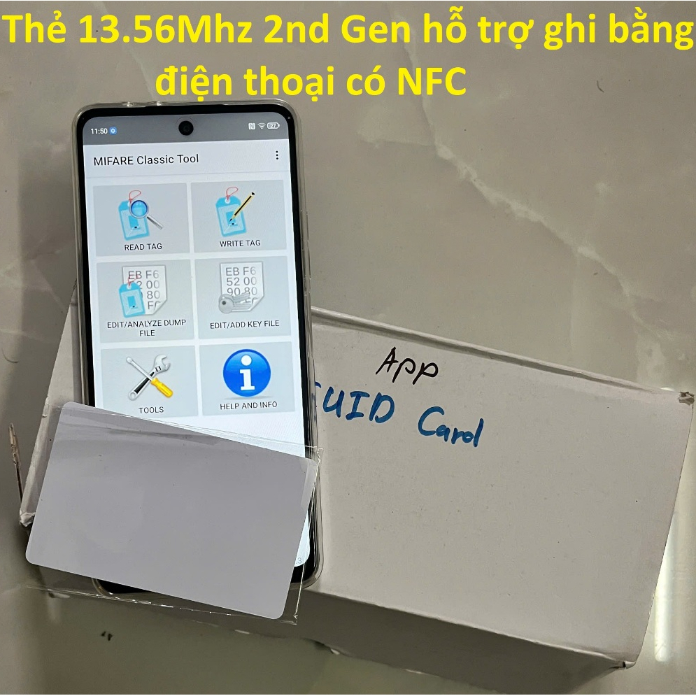 [COPY BẰNG ĐIỆN THOẠI NFC] 10 THẺ TỪ 13.56MHZ Gen 2 HỖ TRỢ Sao Chép Bằng Điện Thoại Android Có NFC