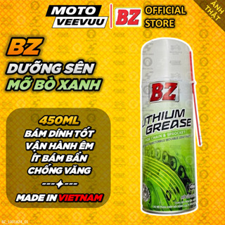 [MTVV] Dưỡng sên xe máy Mỡ Bò Xanh BZ Lithium 450ml chống văng, thấm sâu, giảm ma sát, ít bám bụi <END>
