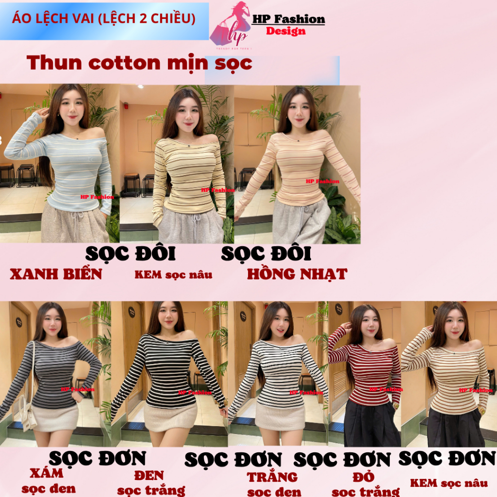 [Sọc ở cuối] Áo thun lệch trễ hở vai body dài tay, áo kiểu nữ màu đen trắng đỏ co giãn mùa hè noel tết tôn dáng  HP5 | BigBuy360 - bigbuy360.vn