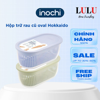  Hộp trữ rau củ có nắp đậy inochi cao cấp nhựa nguyên sinh an toàn hộp trữ hành tỏi hộp trữ gừng xả hộp đựng rau sống 