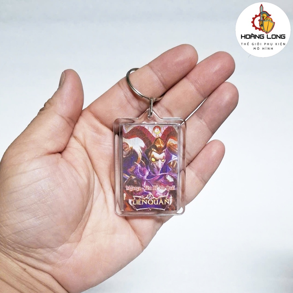Mganga, Móc khóa Liên Quân, chất liệu Mica trong suốt, trang trí balo, túi xách, chìa khóa (phụ kiện