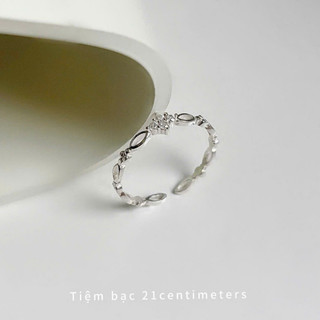 Nhẫn bạc Eropy Nhẫn bạc Tiệm bạc 21Centimeters