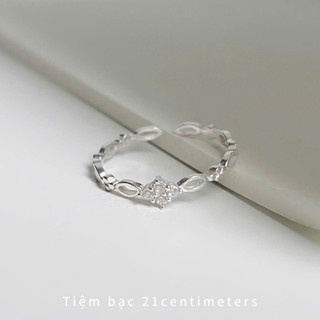 Nhẫn bạc Eropy Nhẫn bạc Tiệm bạc 21Centimeters