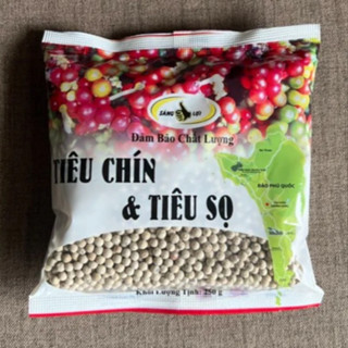   250g  Tiêu hạt Phú Quốc tiêu sọ trắng - đặc sản SÁNG LỢI 
