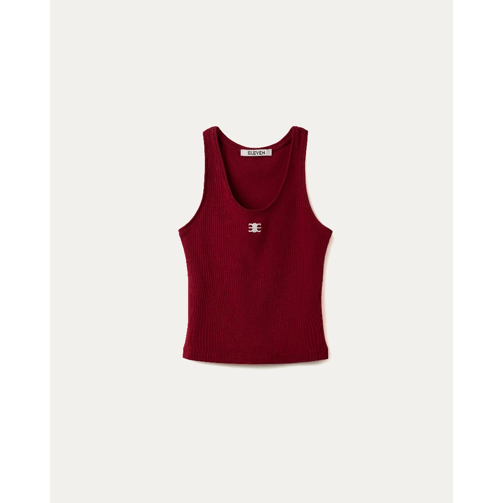 ELEVEN - Áo nữ Tank Top Mono Logo - màu Đỏ