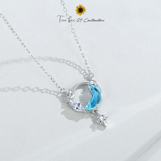  Dây chuyền bạc Cá xanh Dây chuyền Tiệm bạc 21Centimeters 