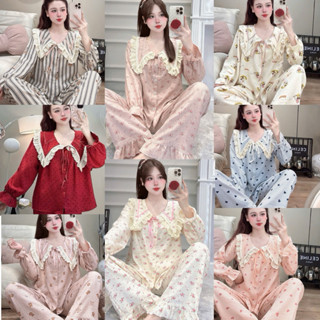   MẪU THU ĐÔNG  Bộ Đồ Ngủ Nữ JUSOKA Pijama Mặc Nhà Chất Liệu Đũi Vân Mây Siêu Mềm Mịn Cao Cấp Thoải Mái DU32 
