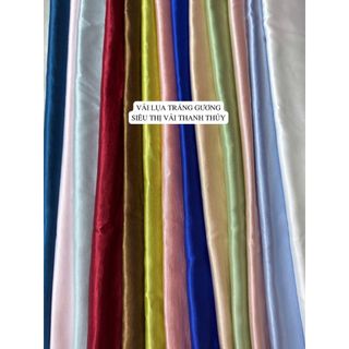 VẢI LỤA TRÁNG GƯƠNG BẢNG MÀU 2 - HÀNG CAO CẤP – MAY ÁO DÀI, VÁY ĐẦM, ÁO KIỂU SANG TRỌNG