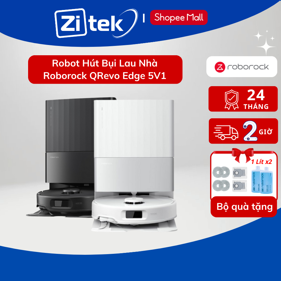 Roborock Qrevo Edge 5V1 | Q Revo Pro robot Hút Bụi Lau Nhà Bản Quốc Tế - BH 24 Tháng Chính Hãng