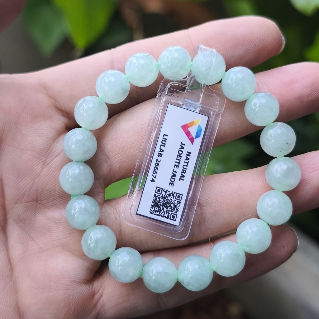 Chuỗi xanh táo Ngọc Phỉ Thúy Myanmar Loại A