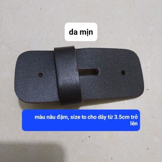 Đai, đỉa da để lắp vào mặt thắt lưng da thật