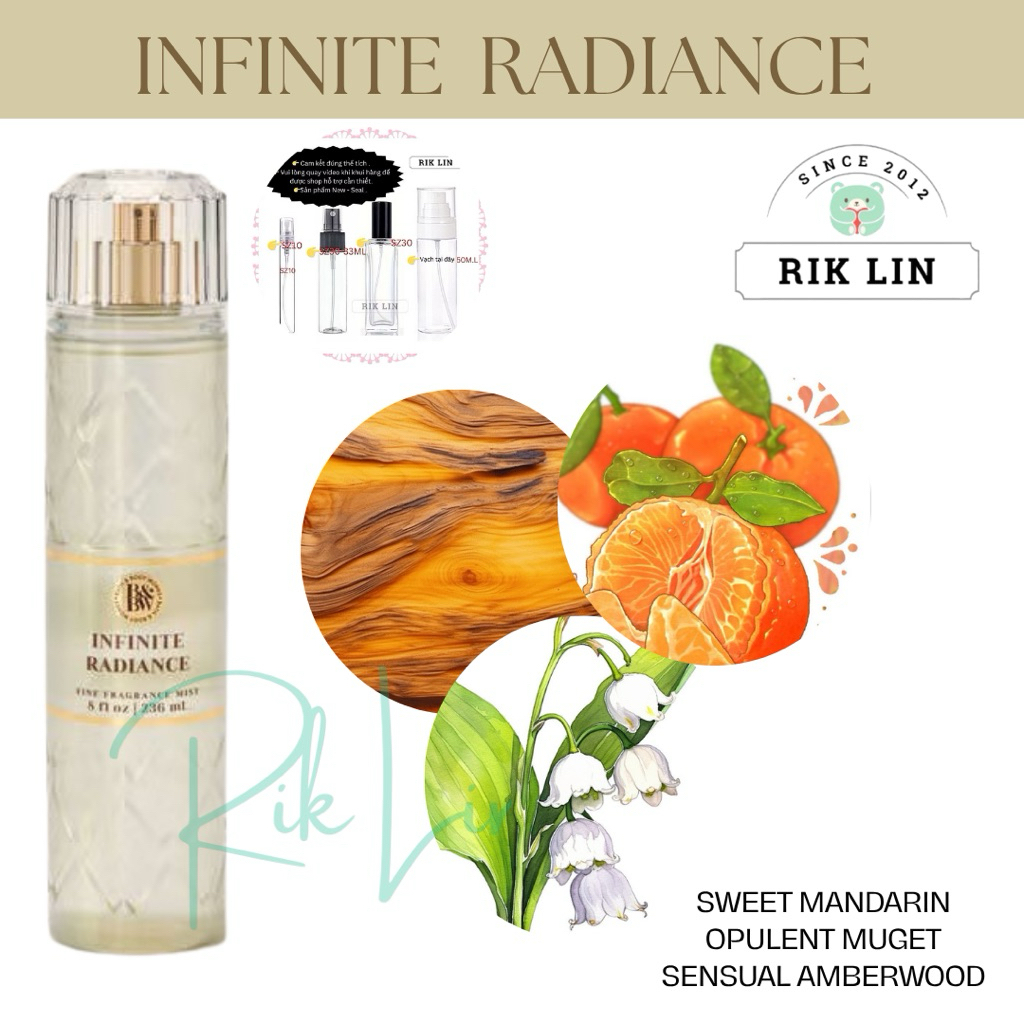 INFINITE RADIANCE | CASHMERE GLOW - Xịt Thơm Toàn Thân Body Mist
