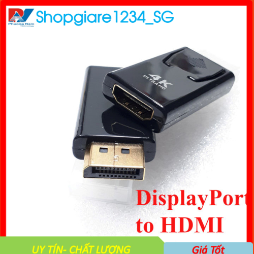 Cổng chuyển đổi DisplayPort to HDMI Adapter AV Converter 1080P 2K 4K cáp chuyển đổi tín hiệu