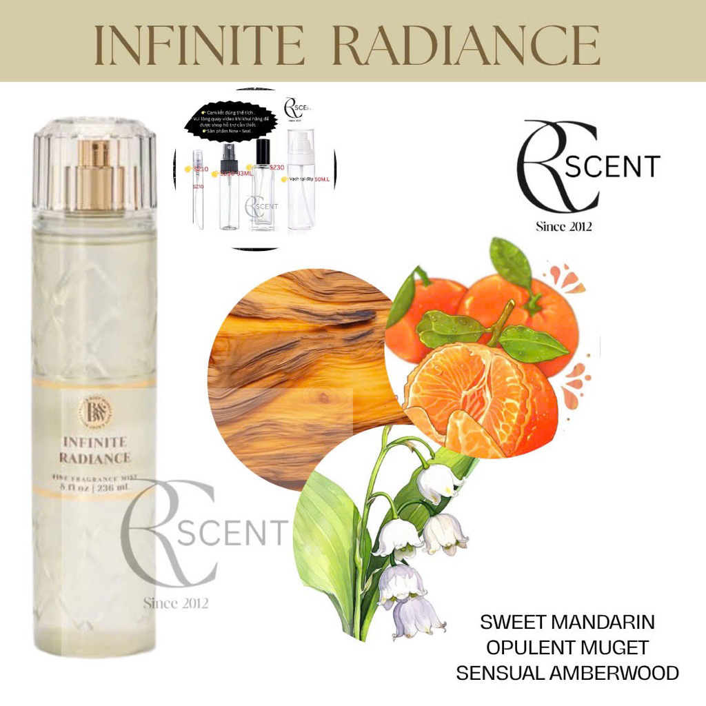 INFINITE RADIANCE |FRESH SPARKLING SNOW - Xịt Thơm Toàn Thân Bath & Body Works