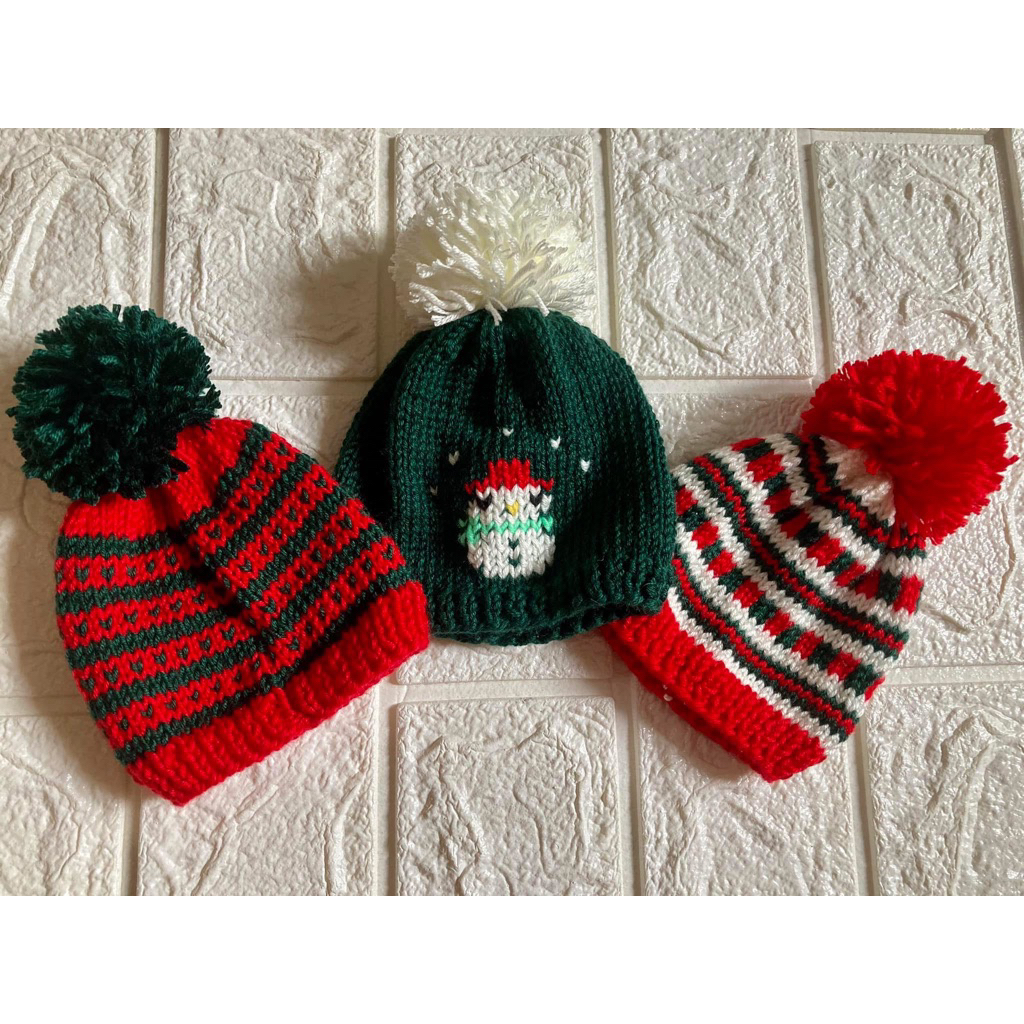 Mũ len giáng sinh cho blythe doll, animator doll. ib shop để chọn mẫu