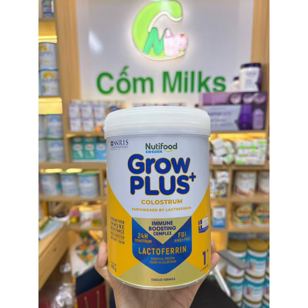 Sữa bột Nutifood Sweden GrowPLUS+ Colostrum Lactoferrin 800g _Cốm Milks