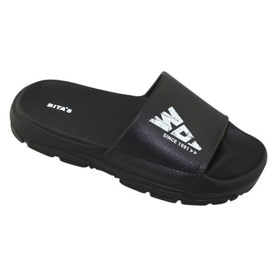 Dép quai ngang nam Bita's DEVAM.05 (Đen + Navy + Xám)