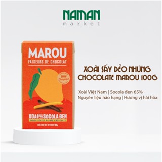 Xoài Sấy Dẻo Nhúng Socola Marou 100G - Nam An Market