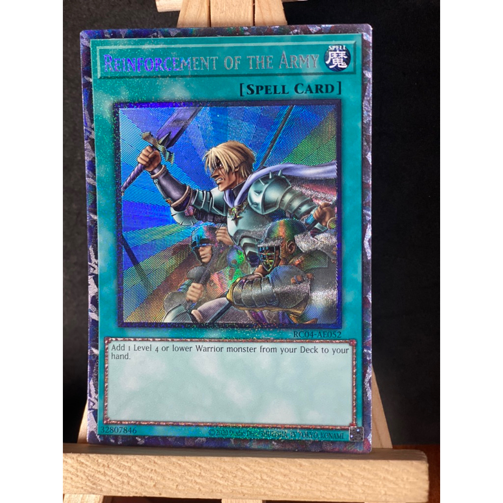 [Bad_Shop3000] COLLECTOR RARE - Card thẻ bài YuGiOh-REINTFORCEMENT OF THE ARMY Spell