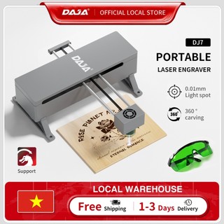 DAJA DJ7 Laser Engraving Machine / Small Portable Engraving Machine / Suitable for DIY Wood, Acrylic, Plastic and Metal