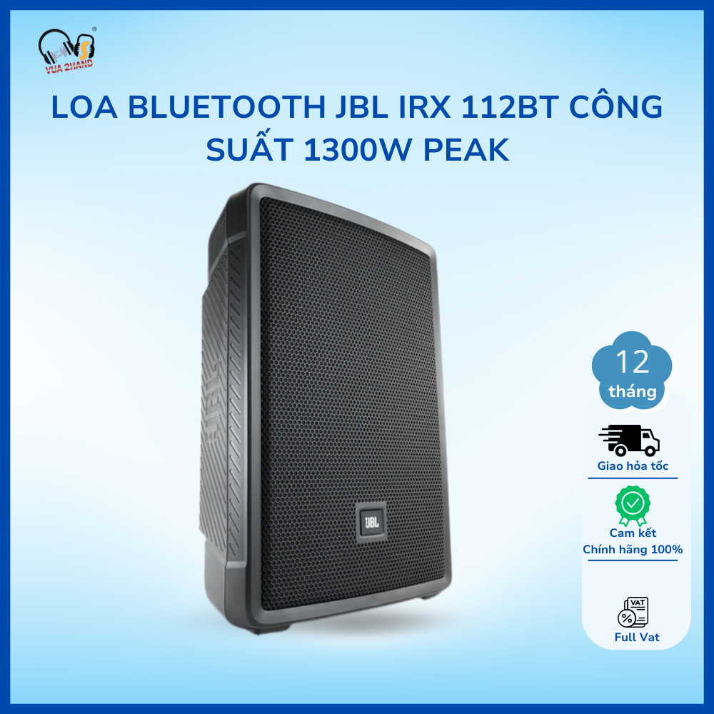 Loa Bluetooth JBL IRX 112BT chính hãng công suất 1300W Peak