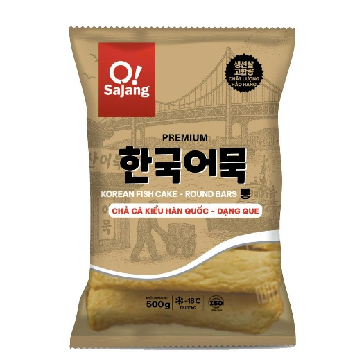 Chả cá que Osajang 500gr - làm lẩu tok, lẩu oden, súp chả cá,...