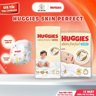  Tã Bỉm Dán Quần Huggies Skin Perfect Mega Jumbo M98+4  L88+4 XL72+4 XXL64+4 chính hãng 
