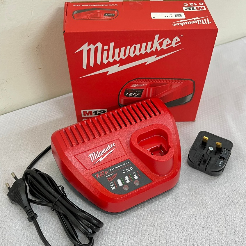 Sạc pin 12V M12 C12C hỗ trợ sạc nhanh tất cả pin M12 Milwaukee
