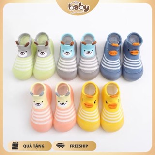 Giày Bún Tập Đi  Cho Bé, Giày Tập Đi Cổ Chun Trẻ Em Chống Trơn, Chống Trượt, Đế Siêu Mỏng Nhẹ - MTA shop