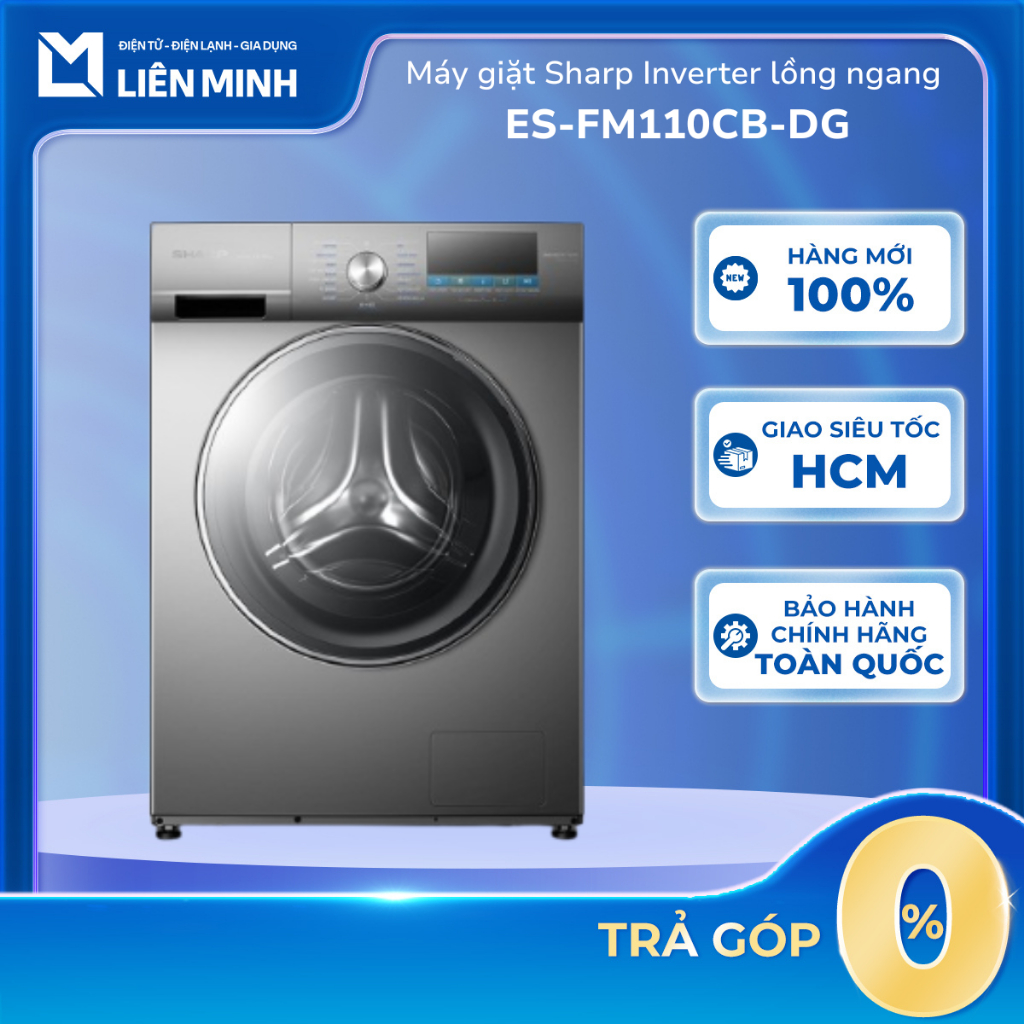ES-FM110CB-DG - Máy Giặt Cửa Trước Sharp ES-FM110CB-DG - Bảo Hành Chính Hãng