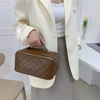  Túi đựng mỹ phẩm ACHITA da Pu cao cấp túi xách da nhiều ngăn khóa kéo tiện lợi bảo hành 12 tháng 