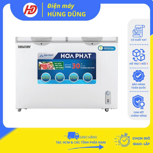 [ SHIP HỎA TỐC HCM] Tủ đông Hòa Phát Inverter 205L -HCFI 506S2Đ2/HPF BD6205, tủ 2 ngăn đông mát - Bả