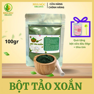  100gr Bột Tảo Xoắn Mai Xen Organic– Đắp Mặt & Tắm Trắng Tự Nhiên cấp ẩm giảm mụn trắng da 