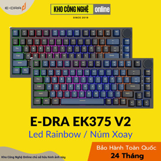  Bàn phím cơ gaming EDRA EK375 v2 Alpha   Beta  Linear switch  