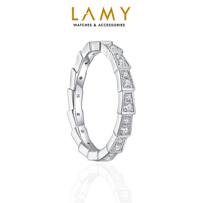 Nhẫn nữ LAMY Serpent Adorned With Stones Ring Silver 8081