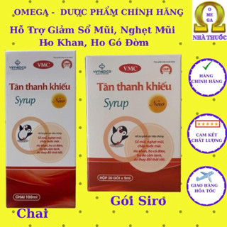  Siro Tân Thanh Khiếu Syrup  HSD 2028  - Hỗ Trợ Giảm Ho Tiêu Đờm Giảm Nghẹt Mũi Sổ Mũi 
