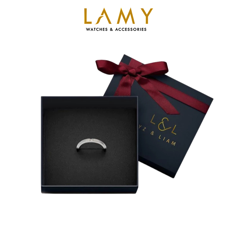 Nhẫn cặp đôi Lyz and Liam Semi Eternity Ring LL8018SV - LL8039SV