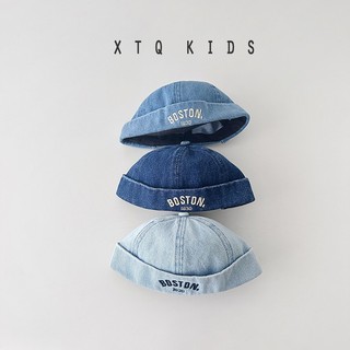  Mũ nồi miki hat nón tròn không vành lưỡi chất denim cao cấp nhiều màu hình mặt cười cho bé 1- 6 tuổi boston 1630 