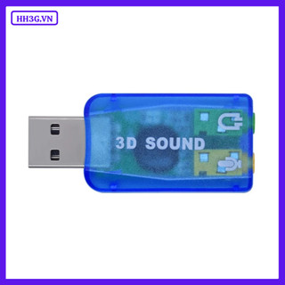 USB Sound Card 2.0 3D – Dùng Cho Máy Tính PC, Laptop Giúp Kết Nối Micro, Tai Nghe, Loa, Karaoke,...