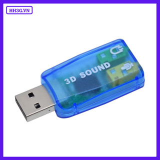 USB Sound Card 2.0 3D – Dùng Cho Máy Tính PC, Laptop Giúp Kết Nối Micro, Tai Nghe, Loa, Karaoke,...
