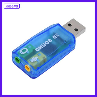 USB Sound Card 2.0 3D – Dùng Cho Máy Tính PC, Laptop Giúp Kết Nối Micro, Tai Nghe, Loa, Karaoke,...