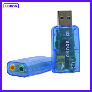 USB Sound Card 2.0 3D – Dùng Cho Máy Tính PC, Laptop Giúp Kết Nối Micro, Tai Nghe, Loa, Karaoke,...