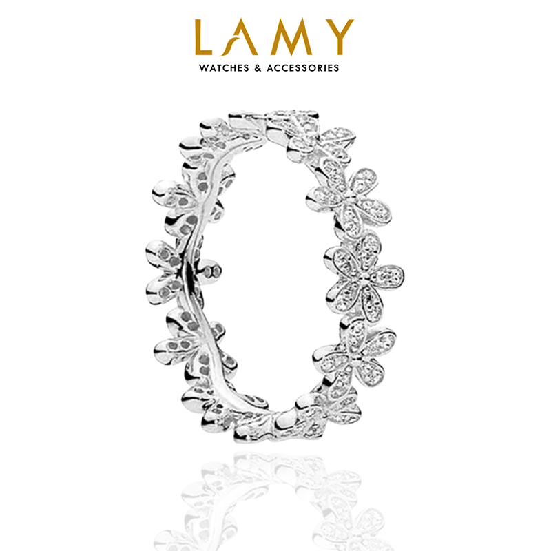 Nhẫn bạc nữ LAMY Stone Attach Chrysanthemum Ring 8044