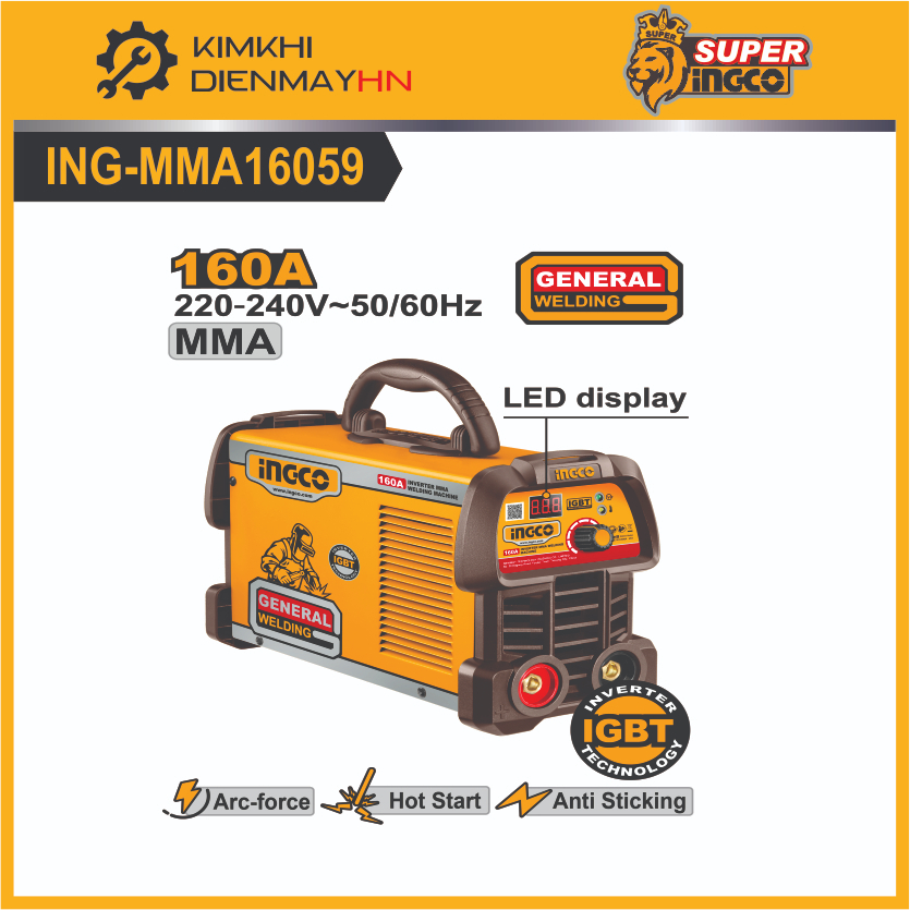 Máy hàn điện tử 160A ING-MMA16059, 130A ING-MMA13059, 200A ING-MMA20069